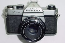 Pentax K1000 35mm Film SLR Manual Camera + Pentax-A 50mm F/2 SMC Lens