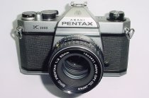 Pentax K1000 35mm Film SLR Manual Camera + Pentax-A 50mm F/2 SMC Lens