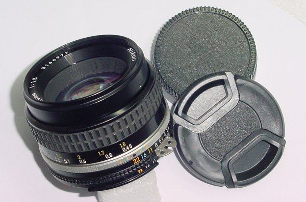 Nikon 50mm F/1.8 NIKKOR AIs Standard Manual Focus Lens - Excellent