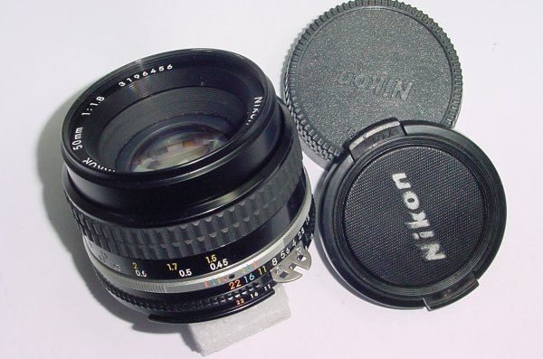 Nikon 50mm F/1.8 NIKKOR AIs Standard Manual Focus Lens - Excellent