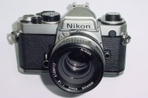 Nikon FE 35mm Film SLR Manual Camera + Nikon 50mm F/1.8 NIKKOR AI Lens Excellent