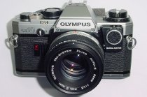 Olympus OM10 35mm Film SLR Manual Camera with Olympus 50/1.8 Zuiko Lens + MA