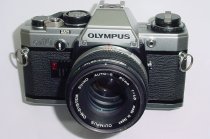 Olympus OM10 35mm Film SLR Manual Camera with Olympus 50/1.8 Zuiko Lens