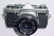 Olympus OM-1 MD 35mm Film SLR Manual Camera with Olympus 50/1.8 Zuiko Lens