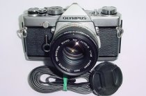 Olympus OM-1 MD 35mm Film SLR Manual Camera with Olympus 50/1.8 Zuiko Lens