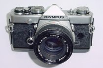 Olympus OM-1N MD 35mm Film SLR Manual Camera with Olympus 50/1.8 Zuiko Lens