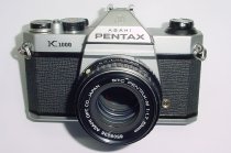 Pentax K1000 35mm Film SLR Manual Camera + Pentax-M 50mm F/1.7 SMC Lens