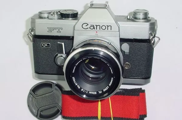 Canon FT QL 35mm Film Camera With 50mm f/1.8 Lens
