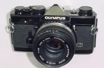 Olympus OM-1N MD 35mm Film SLR Manual Camera with Olympus 50/1.8 Zuiko Lens