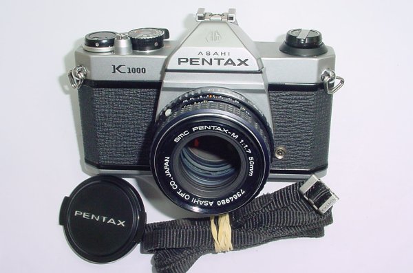 Pentax K1000 35mm Film SLR Manual Camera with Pentax-A 50mm F/1.7 SMC Lens