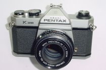 Pentax K1000 35mm Film SLR Manual Camera with Pentax-A 50mm F/1.7 SMC Lens