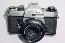 Pentax KX 35mm Film SLR Manual Camera with Pentax-M 50mm F/1.7 SMC Lens