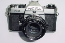 Pentax KX 35mm Film SLR Manual Camera with Pentax-M 50mm F/1.7 SMC Lens