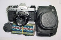 Pentax KX 35mm Film SLR Manual Camera with Pentax-M 50mm F/1.7 SMC Lens