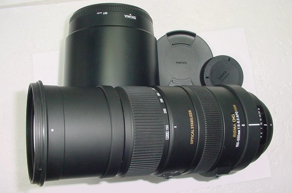 Sigma 150-500mm F/5-6.3 APO HSM DG OS Optical Stabilizer Zoom Lens For Nikon AF