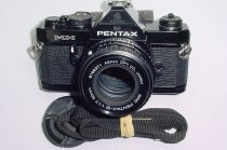 Pentax MX 35mm Film SLR Manual Camera with Pentax-M 50mm F/1.7 SMC Lens in Black