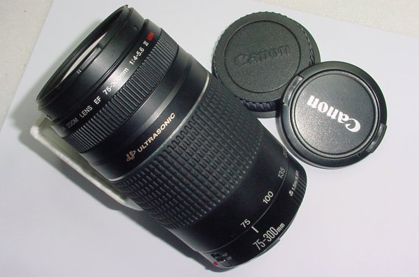 Canon 75-300mm F/4-5.6 II USM EF Auto Focus Zoom Lens