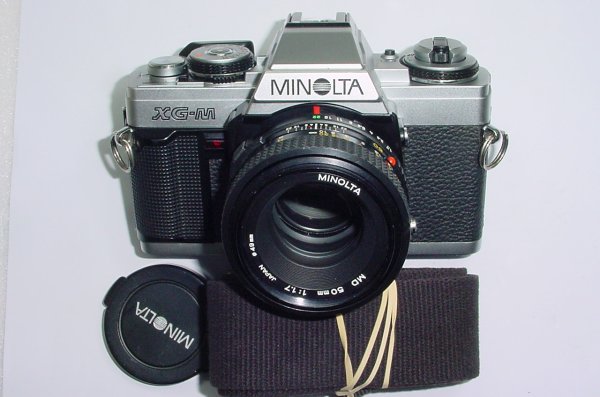 Minolta XG-M 35mm SLR Film Manual Camera with Minolta 50mm F/1.7 MD Lens