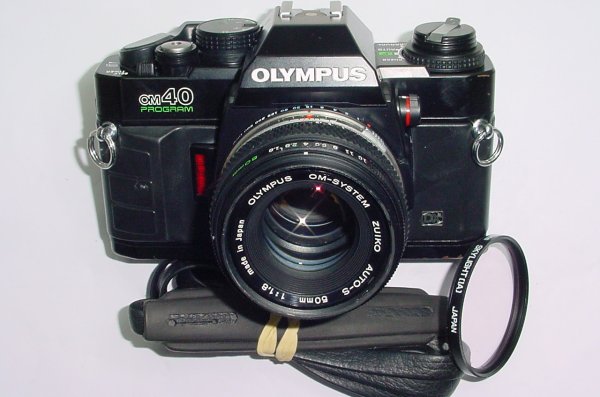 Olympus OM40 Program 35mm Film Camera with Olympus 50mm F/1.8 Zuiko Lens