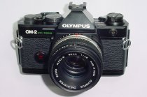 Olympus OM-2 Spot/Program 35mm Film SLR Manual Camera + 50mm f/1.8 Zuiko Lens
