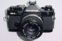 Olympus OM-2 Spot/Program 35mm Film SLR Manual Camera + 50mm f/1.8 Zuiko Lens