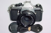 Pentax ME Super 35mm Film Manual SLR Camera with Pentax-M 50mm F/2 smc Lens