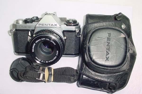 Pentax ME Super 35mm Film Manual SLR Camera with Pentax-M 50mm F/2 smc Lens