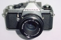 Pentax ME Super 35mm Film Manual SLR Camera with Pentax-M 50mm F/2 smc Lens