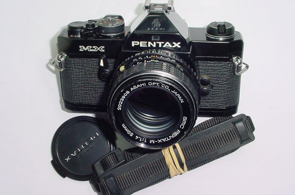 Pentax MX 35mm Film SLR Manual Camera with Pentax-M 50mm F/1.4 SMC Lens