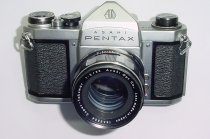 Pentax S1a ASAHI 35mm SLR Film Manual Camera with Super-Takumar 55mm F/2 Lens