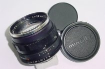 MINOLTA 58mm F/1.4 MC ROKKOR - PF Manual Focus Standard Lens