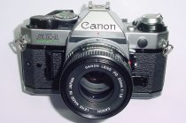 Canon AE-1 Program 35mm SLR Film Manual Camera with Canon 50mm F/1.8 FD Lens