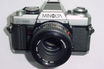 MINOLTA X-500 35mm Film Manual Camera with Minolta 50mm f/1.7 MD Lens