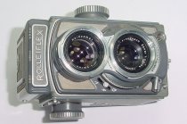 Rolleiflex 4x4 Baby Grey TLR 127 Film Camera Schneider-Kreuznach 60/3.5 Lens