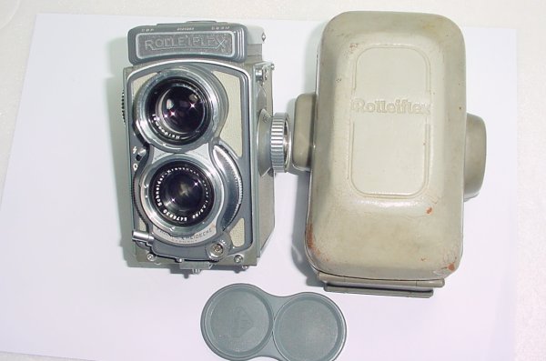 Rolleiflex 4x4 Baby Grey TLR 127 Film Camera Schneider-Kreuznach 60/3.5 Lens