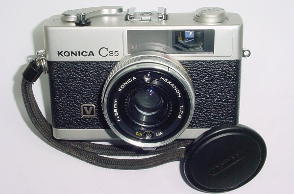 KONICA C35 V 35mm Film Compact Camera 38mm F/2.8 Lens