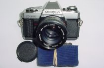 Minolta X-300 35mm Film SLR Manual Camera with Minolta 50mm F/1.7 MD Lens - Silver