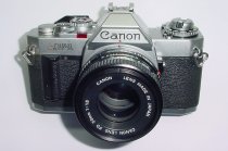 Canon AV-1 35mm Film SLR Manual Camera with Canon 50mm F/1.8 FD Lens