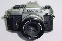 Nikon FG 35mm Film SLR Manual Camera with Nikon 50mm F/1.8 Series E Lens