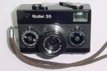 Rollei 35 35mm Film Manual Camera with Tessar 40mm F/3.5 Lens - Black